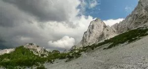 Felswand am ÖTK Steig in Kärnten
