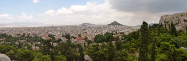 Blick auf Athen von der Akropolis