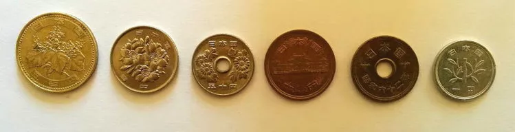 Kleingeld, Hartgeld, Münzen in Japan – Rückseite