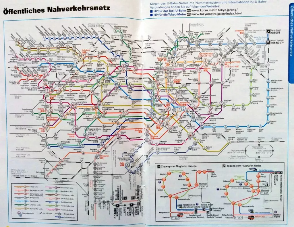 Metronetz von Tokio