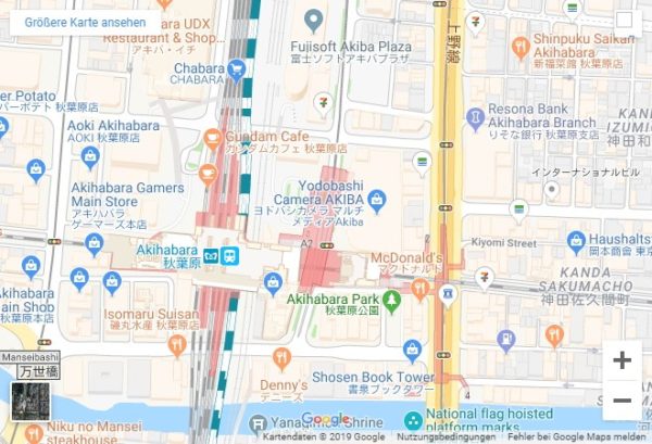 Google Maps Karte Lage Akihabara