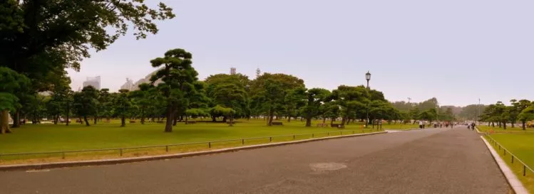 Parkanlage vor dem Kaiserpalast in Marunouchi in Tokio