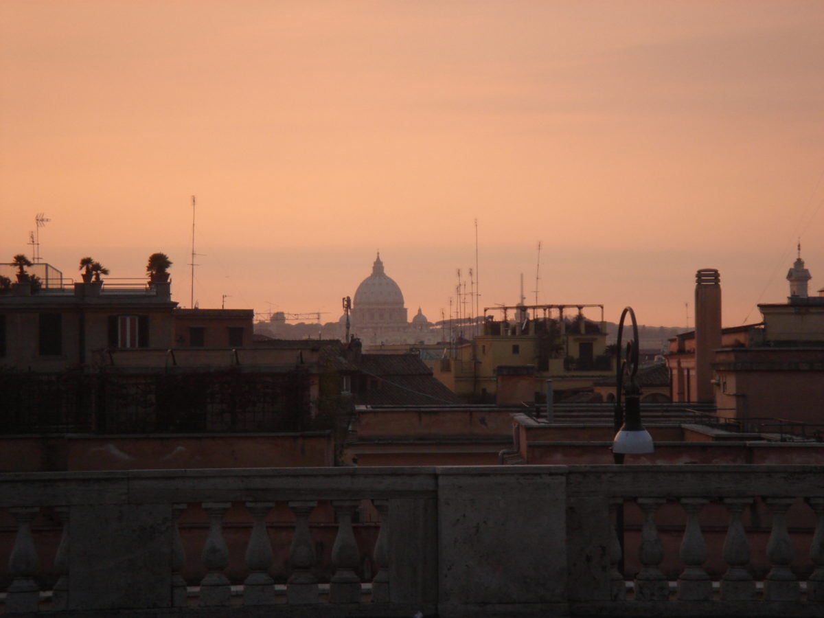 Rom beim Sonnenuntergang.