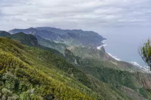 Blick vom Chinobre auf die nördliche Küstenline des Anaga Gebirge