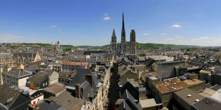 Panorama von Rouen mit der Kathedrale