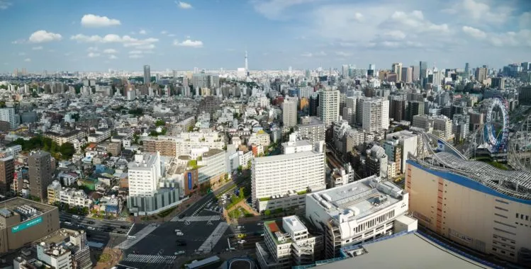Aussichtsplattform Civic Center - Skyline Tokio mit Blick auf den Skytree
