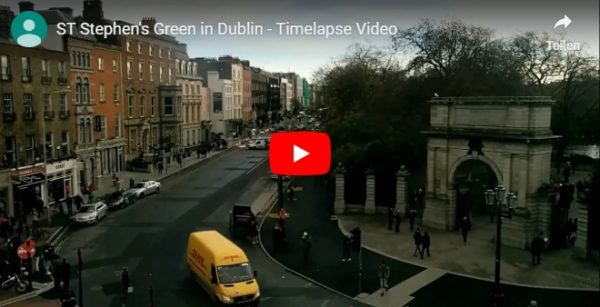 Timelapse Video von Stephens Green in Dublin
