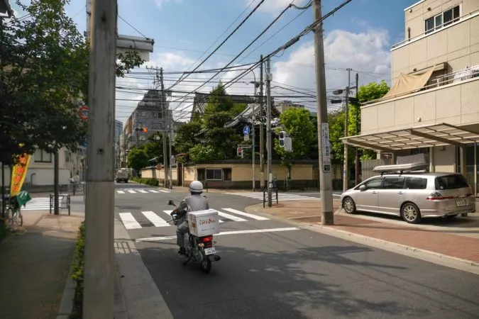 Motorroller in Asakusa