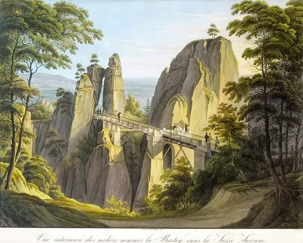 Gemälde Basteibrücke von Christian Gottlieb Hammer