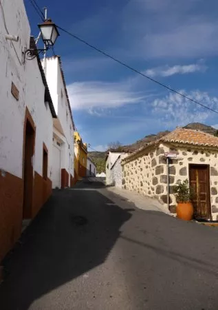 Bergige Straße in San Bartolome de Tirajana