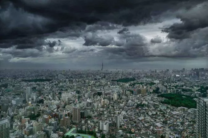 Panorama von Tokio mit Skytree
