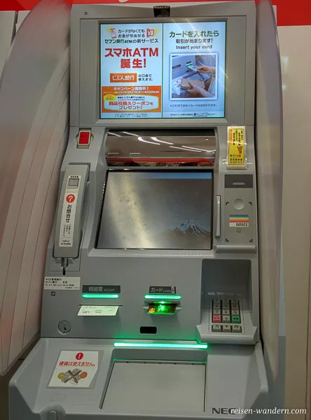 Geldautomat in Tokio in Japan
