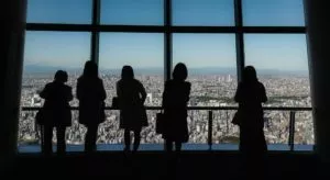 Blick vom Skytree auf Tokio