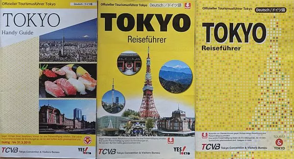 Übersicht der kostenlosen Reiseführer von Tokio