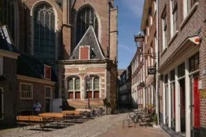 Bordelle an der De Oude Kerk Kirche in Amsterdam