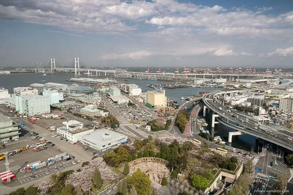 Bild: Blick auf Yokohama vom Marine Tower Yokohama