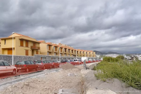 Baustelle in El Medano auf Teneriffa