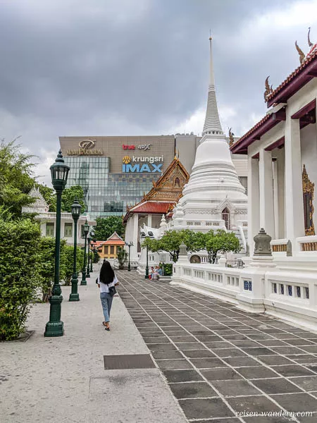 Chedi des Wat Pathum Wanaram in Siam in Bangkok