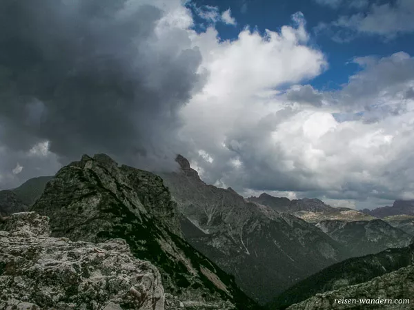 Gewitterwolken in den Alpen