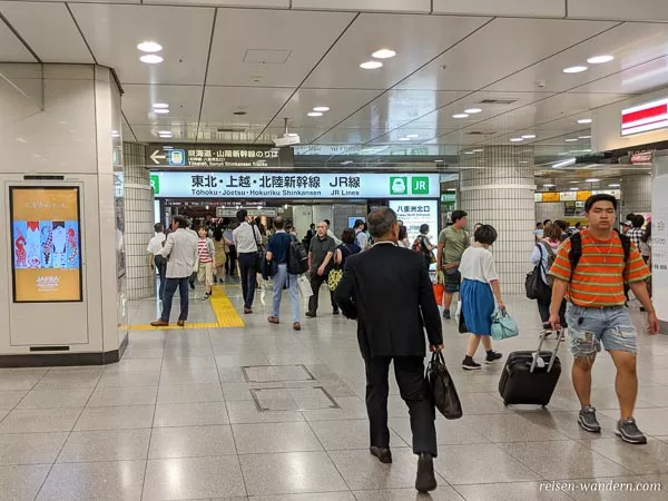Eingangsbereich Shinkansen Tokyo Station