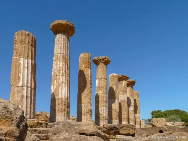 Säulen des Heraklestempel in Agrigent