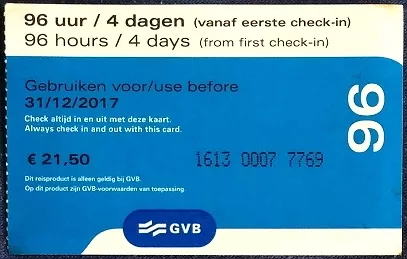 City Card Ticket für Amsterdam