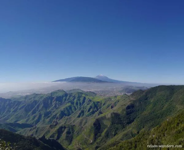 Blick auf den Teide vom Anaga Gebirge