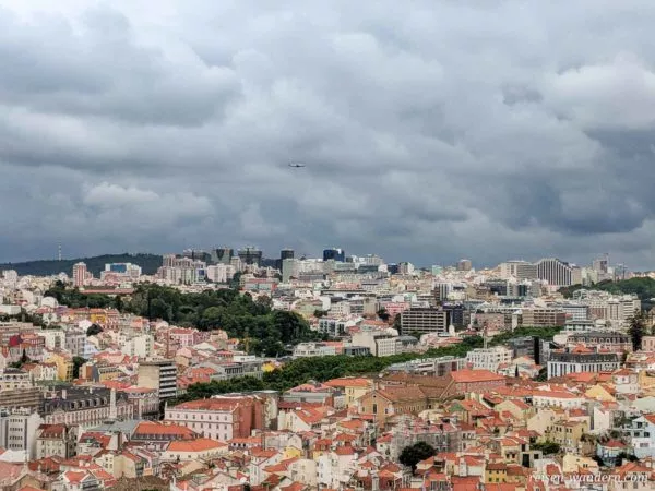 Blick auf den Norden von Lissabon