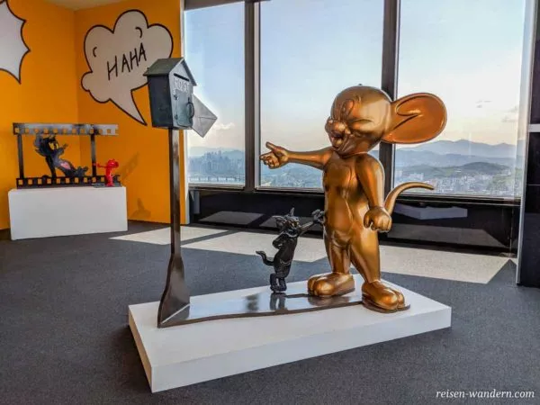 Tom und Jerry Statue im 63 Art in 63 Square