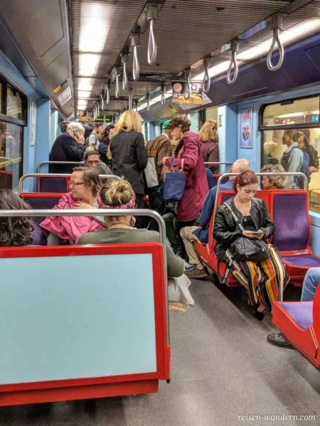 Innenaufnahme Metro von Lissabon