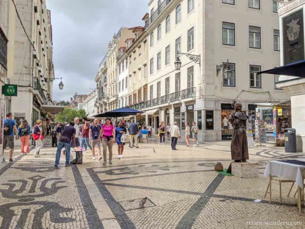 Fußgängerpassage Rua Augusta in Lissabon