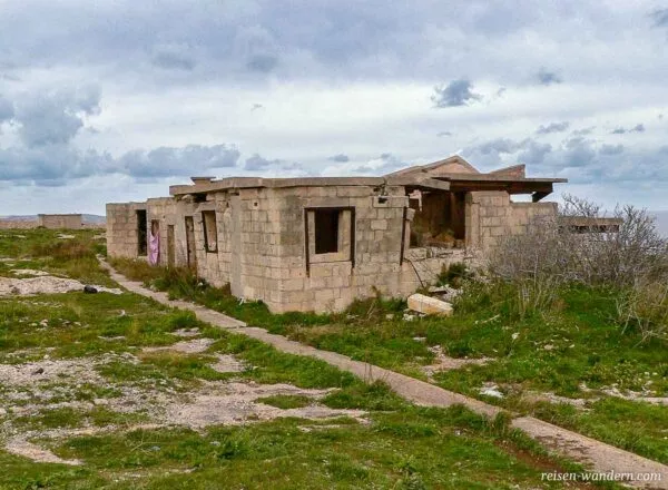 Überreste des Fort Campbell auf Malta