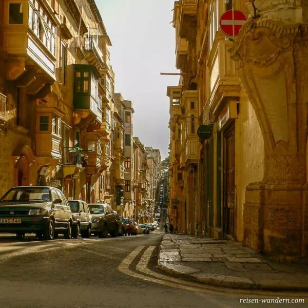 Straßenzug in Valletta