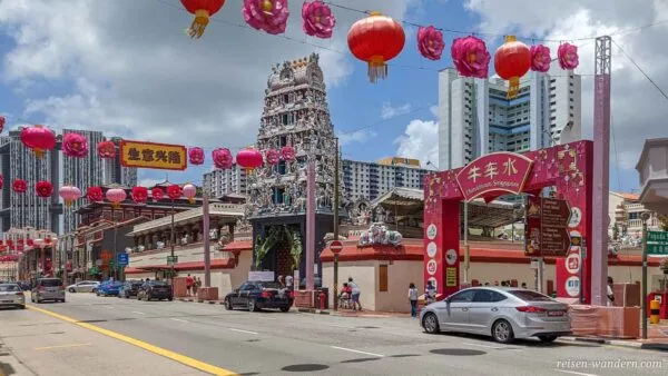 Sri Mariamman Hindu Tempel in  in Chinatown in Singapur