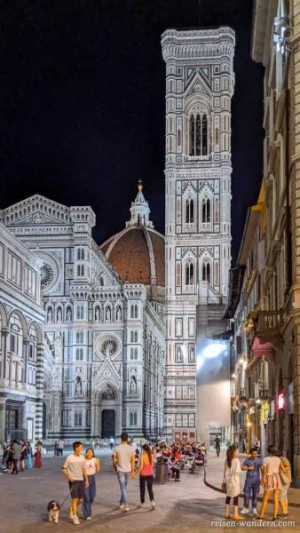Turm Campanile di Giotto am Abend