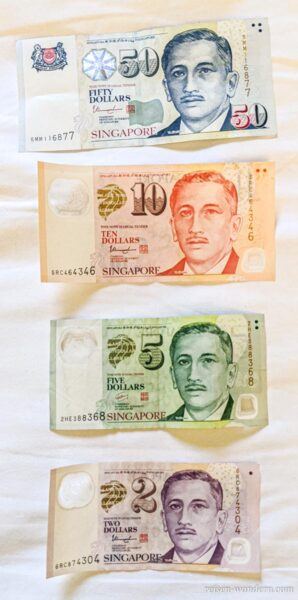 Geldscheine in Singapur