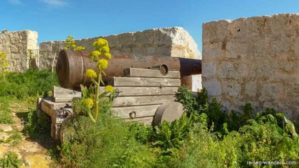 Kanone auf der Wehranlage "St. Mary's Gun Battery"