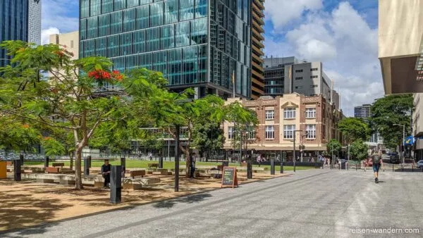 Straßenansicht in der City von Brisbane