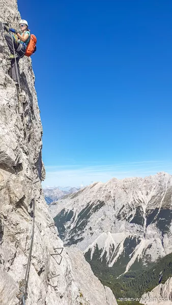 Klettersteiger am Innsbrucker Klettersteig