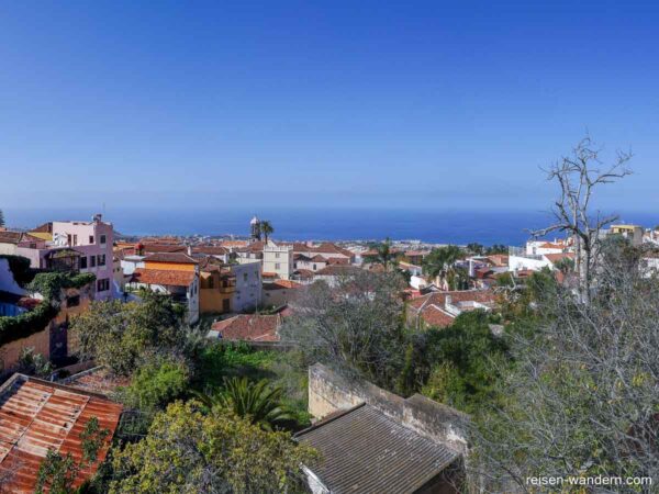 Blick über La Orotava von der Calle Calvario