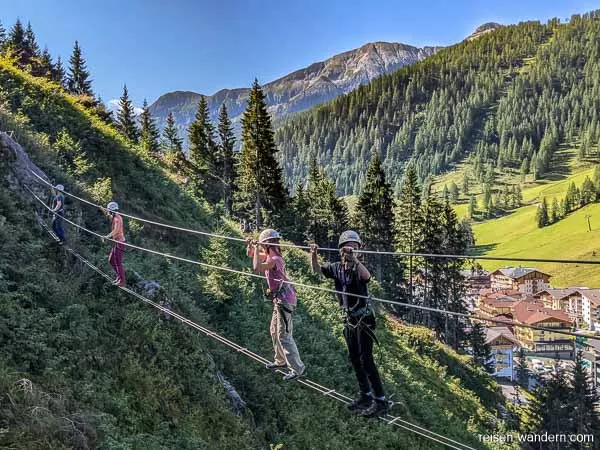Seilbrücke am Seewand Klettersteig
